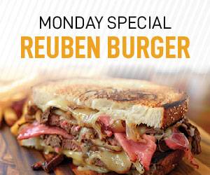 Monday Special Reuben Burger