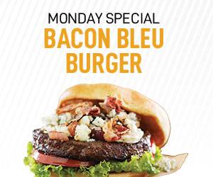 Monday Special Bacon Bleu Burger